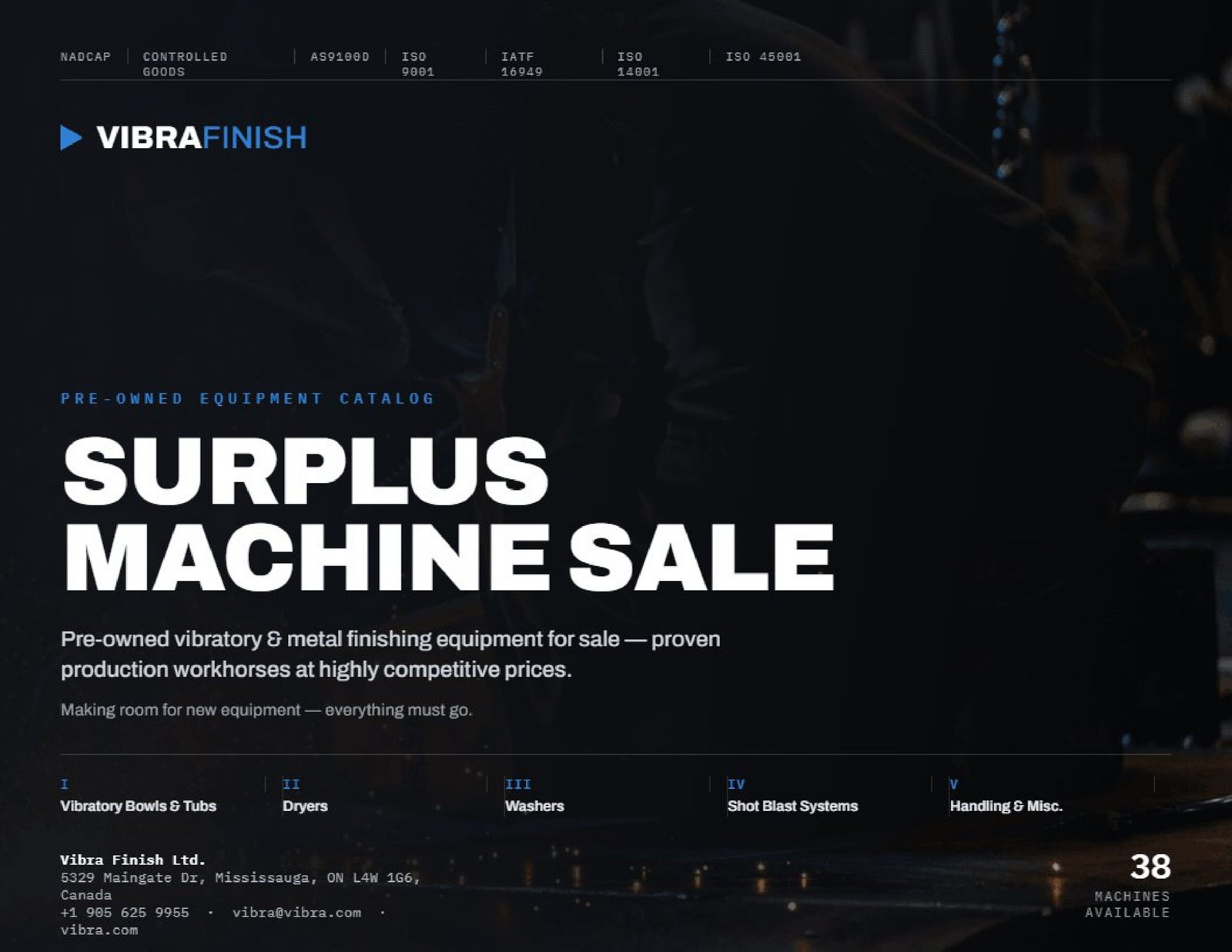 Surplus machine sale catalogue